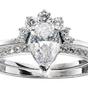 Swarovski Attract Pear Ring Set 5.5/6